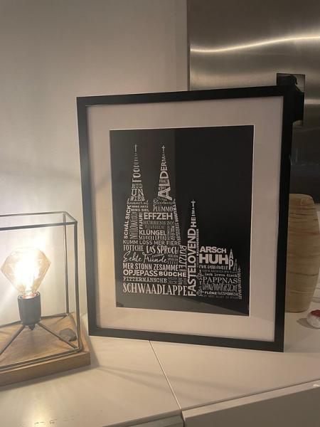 Poster - Dom op Kölsch schwarz